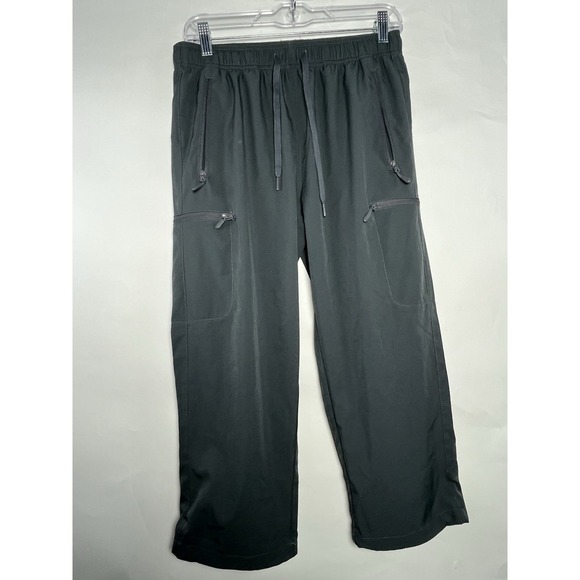 Pants - LJBJN Women's Lightweight Athleisure Pants Sz M Gray Pockets Gorp‎ Core Casual